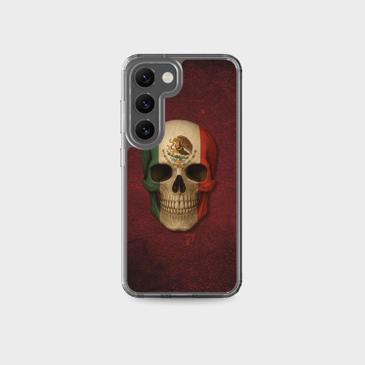 Mexican Flag Skull - Clear Case for Samsung®