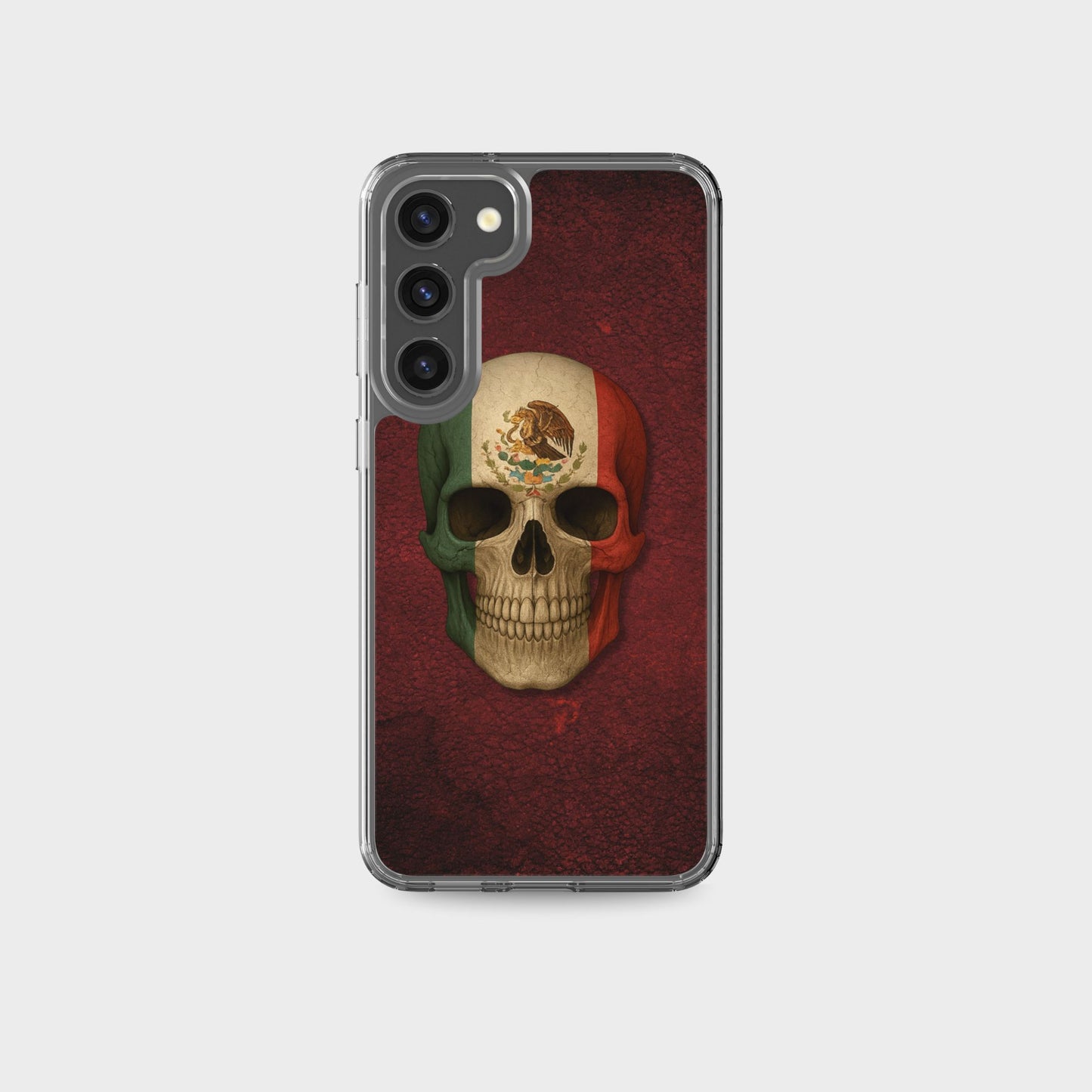 Mexican Flag Skull - Clear Case for Samsung®
