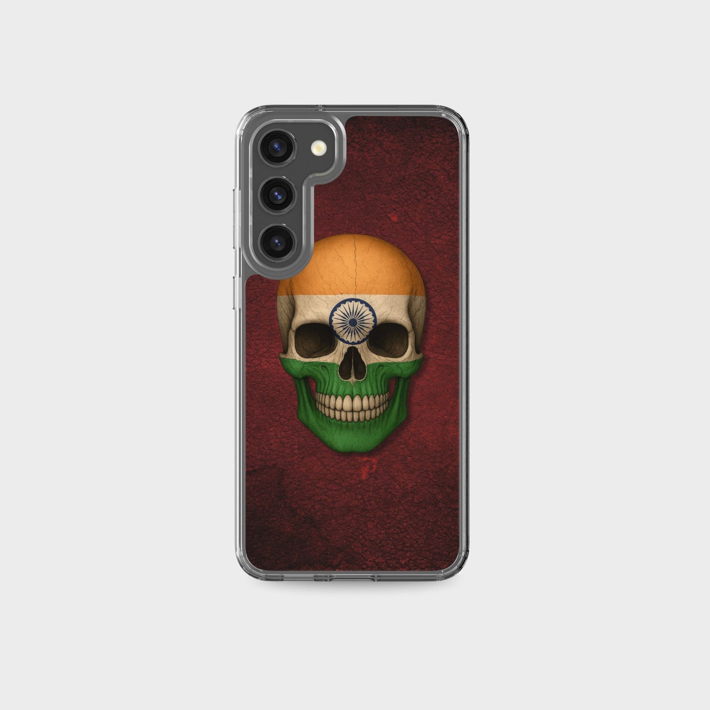 Indian Flag Skull - Clear Case for Samsung®