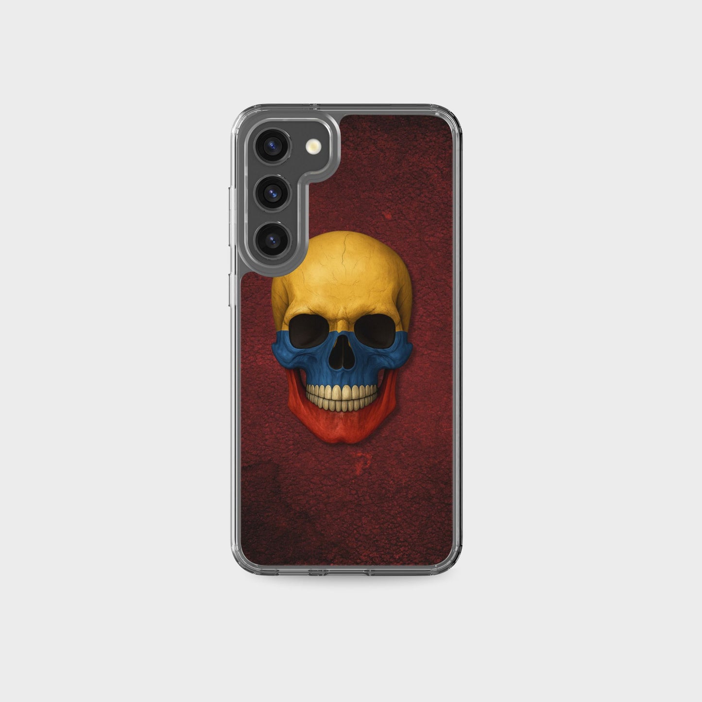 Colombian Flag Skull - Clear Case for Samsung®