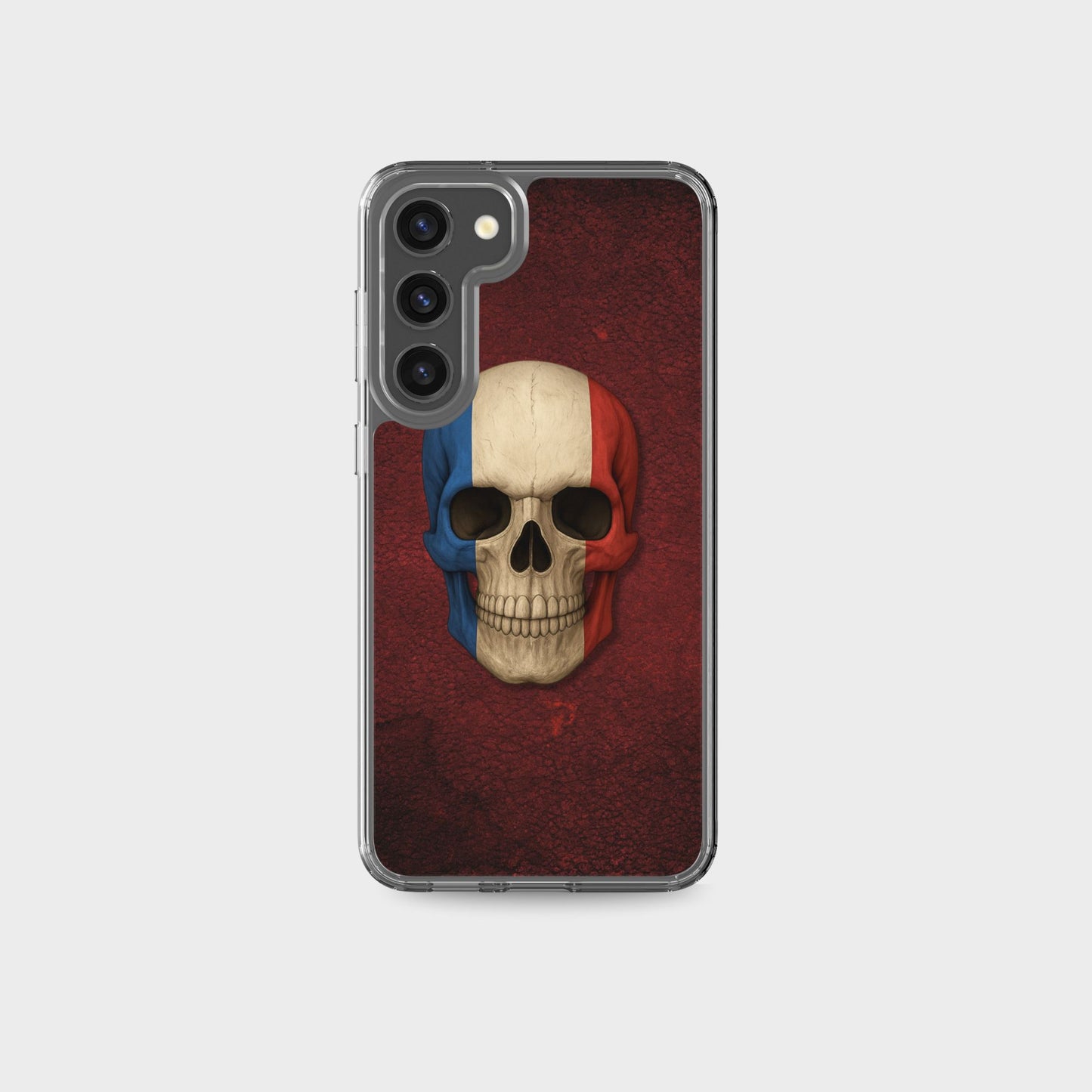 French Flag Skull - Clear Case for Samsung®