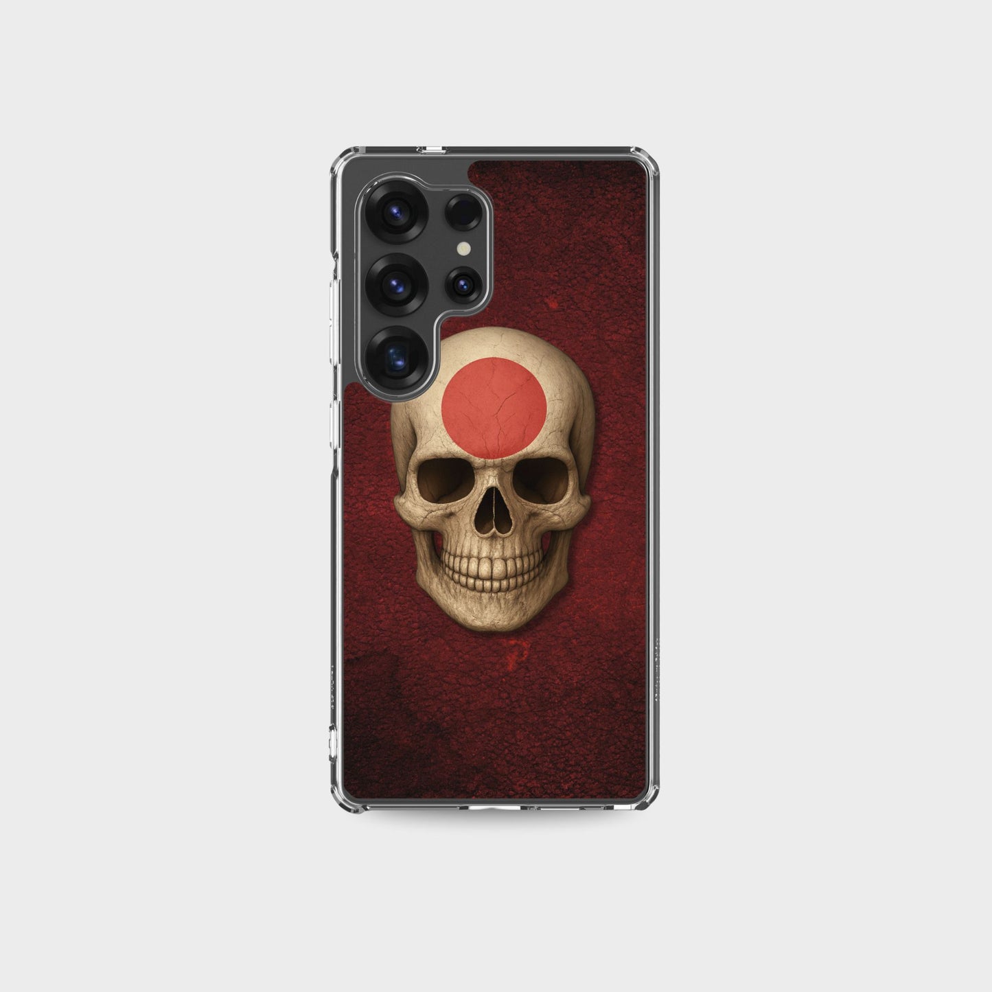 Japanese Flag Skull - Clear Case for Samsung®