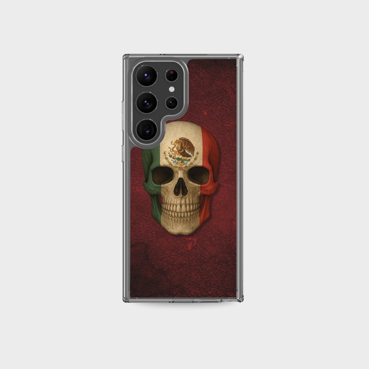 Mexican Flag Skull - Clear Case for Samsung®