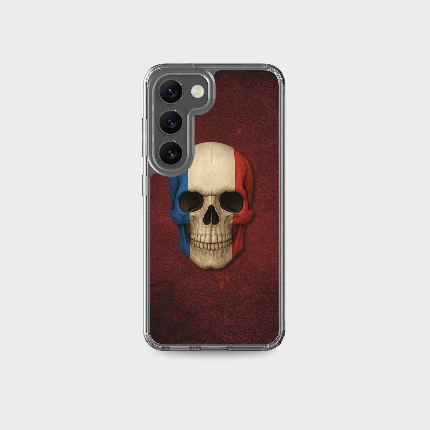 French Flag Skull - Clear Case for Samsung®