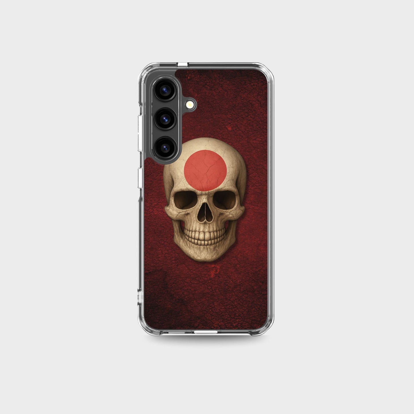 Japanese Flag Skull - Clear Case for Samsung®