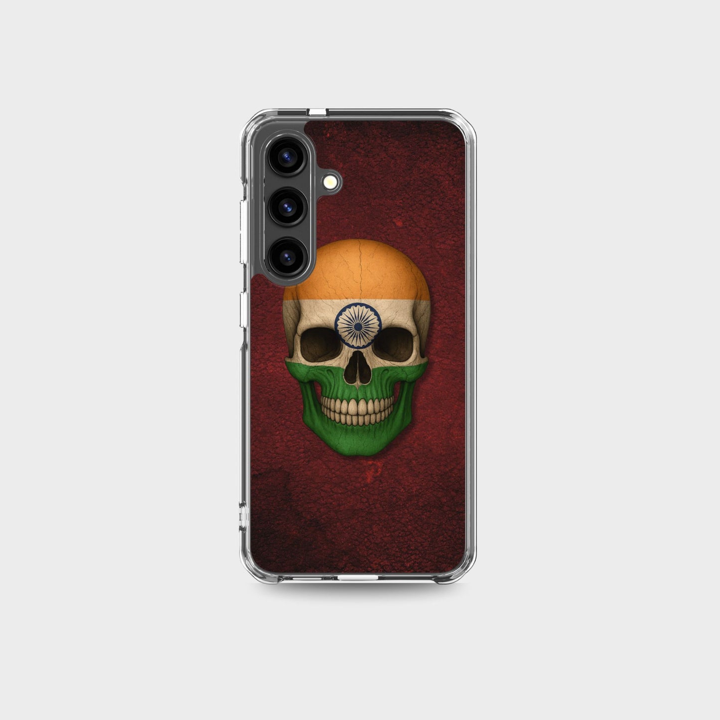 Indian Flag Skull - Clear Case for Samsung®