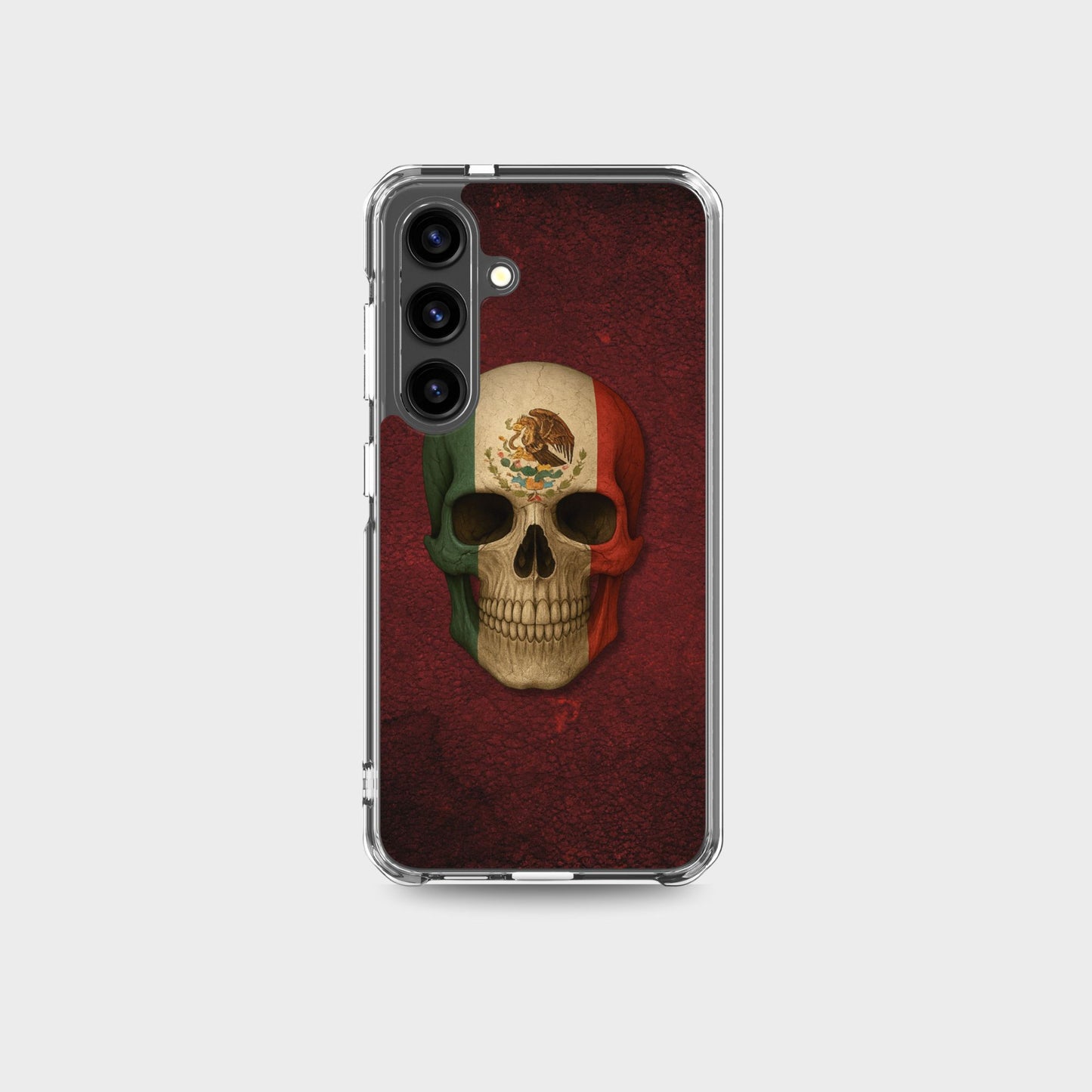 Mexican Flag Skull - Clear Case for Samsung®