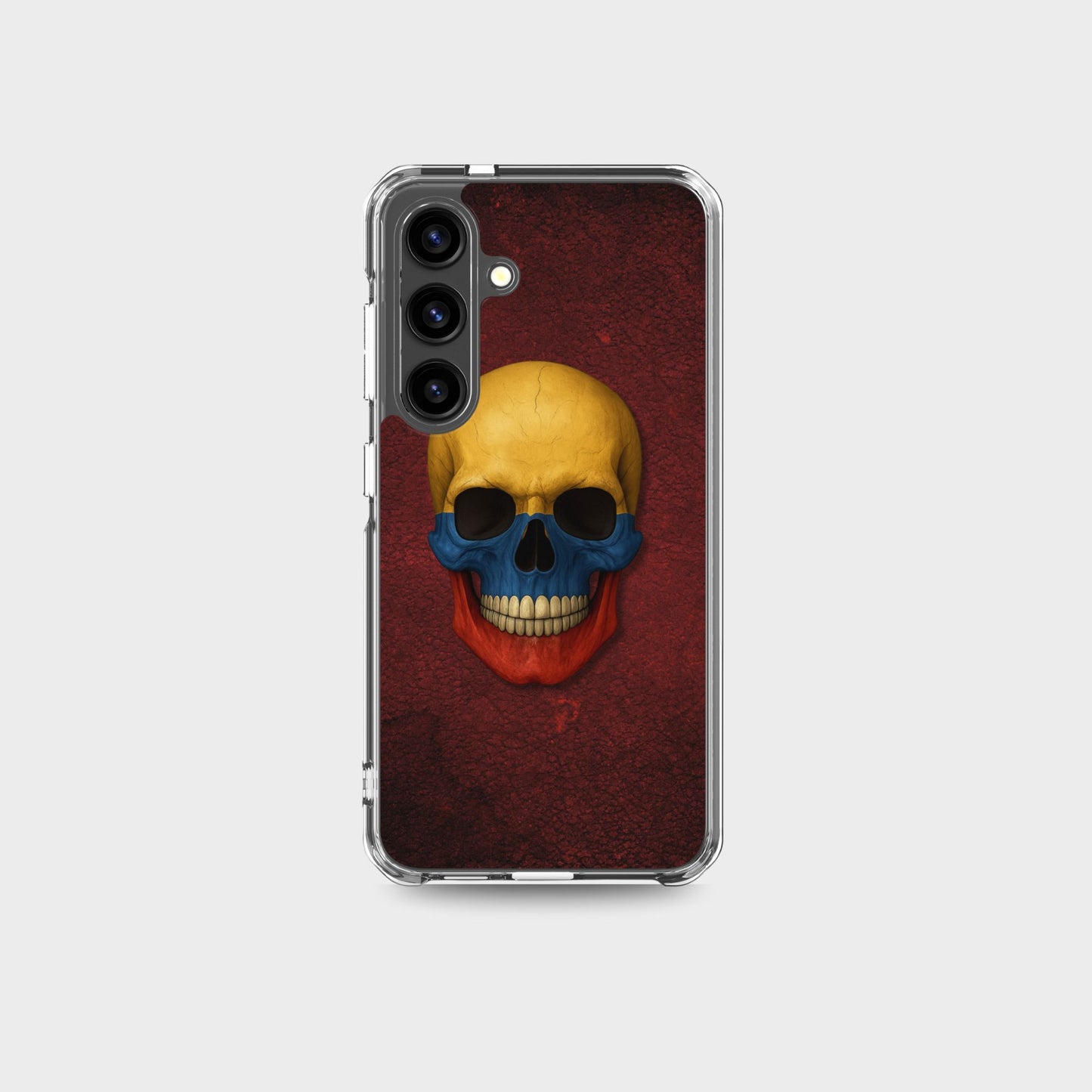 Colombian Flag Skull - Clear Case for Samsung®