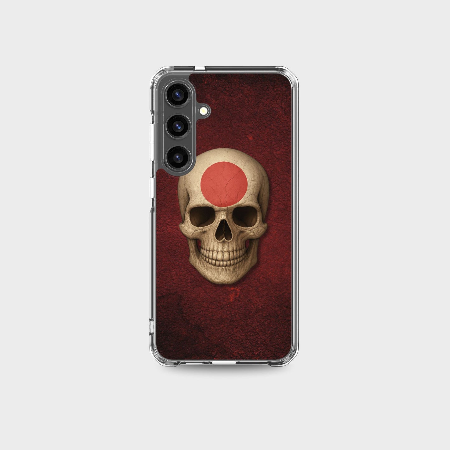 Japanese Flag Skull - Clear Case for Samsung®