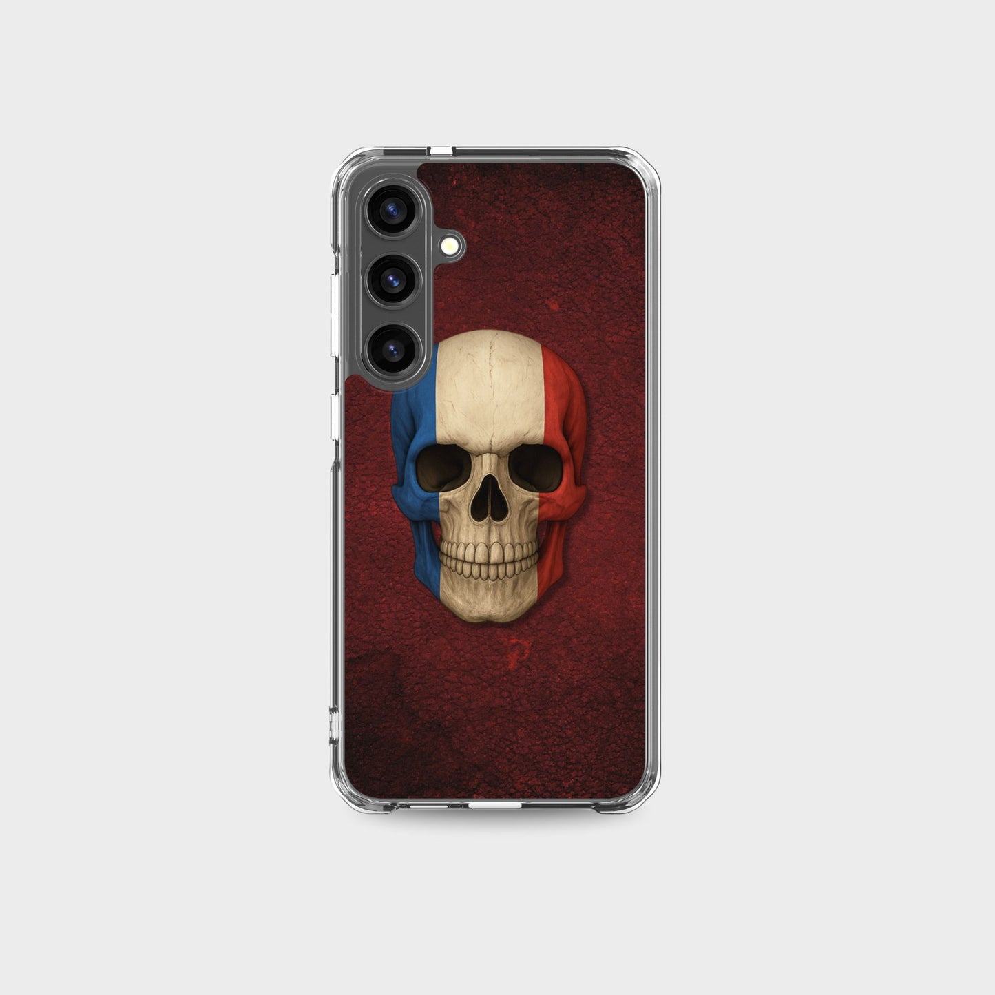French Flag Skull - Clear Case for Samsung®