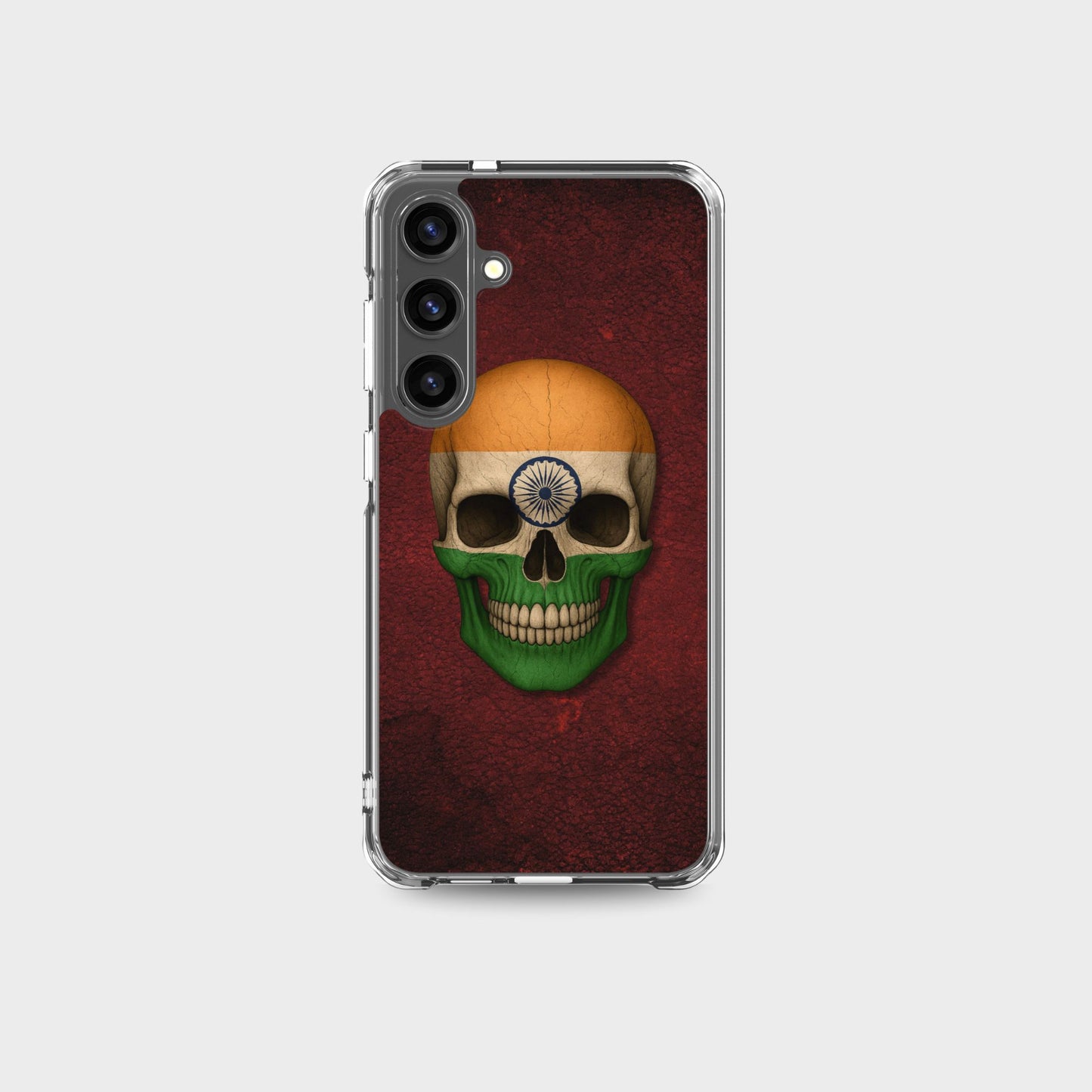 Indian Flag Skull - Clear Case for Samsung®