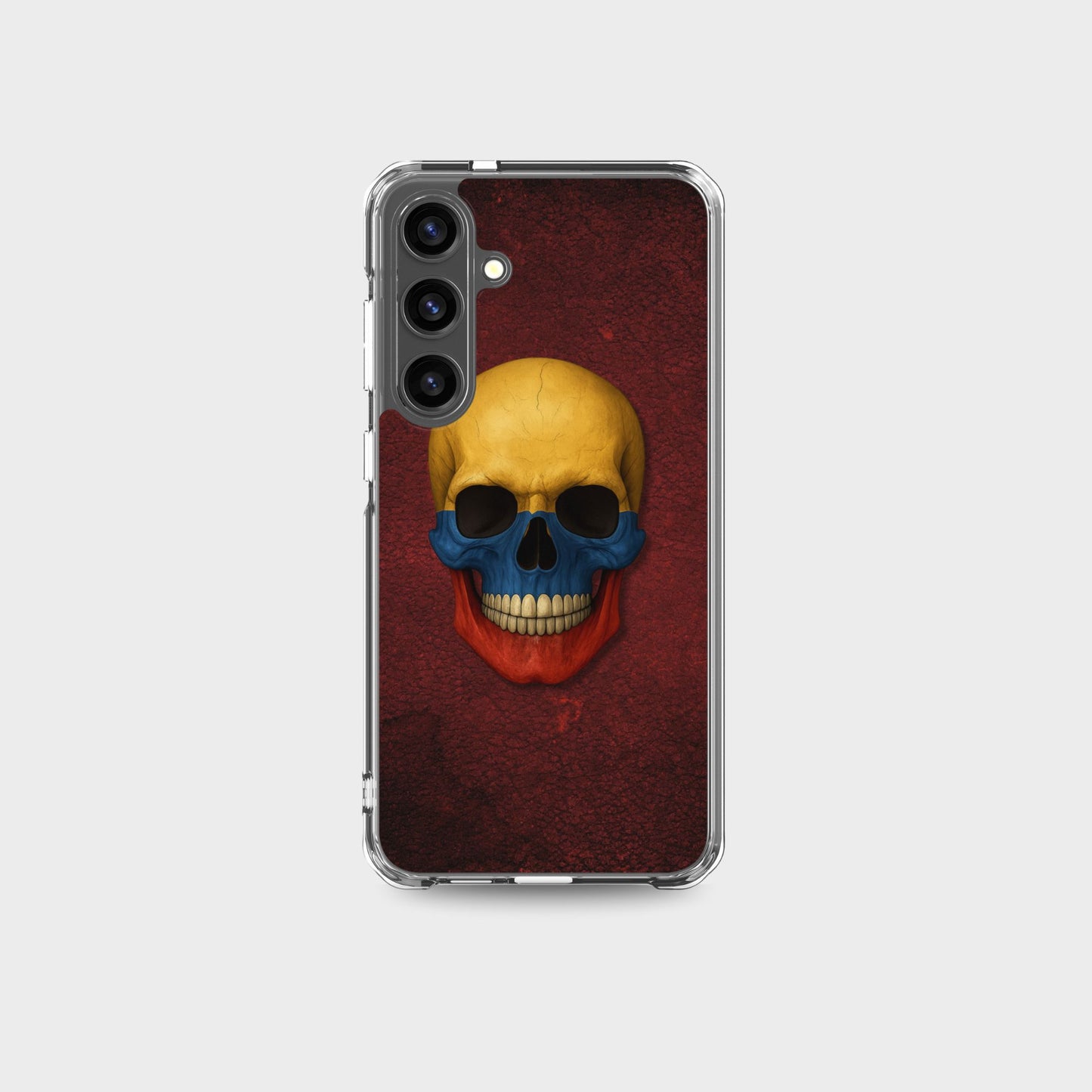 Colombian Flag Skull - Clear Case for Samsung®