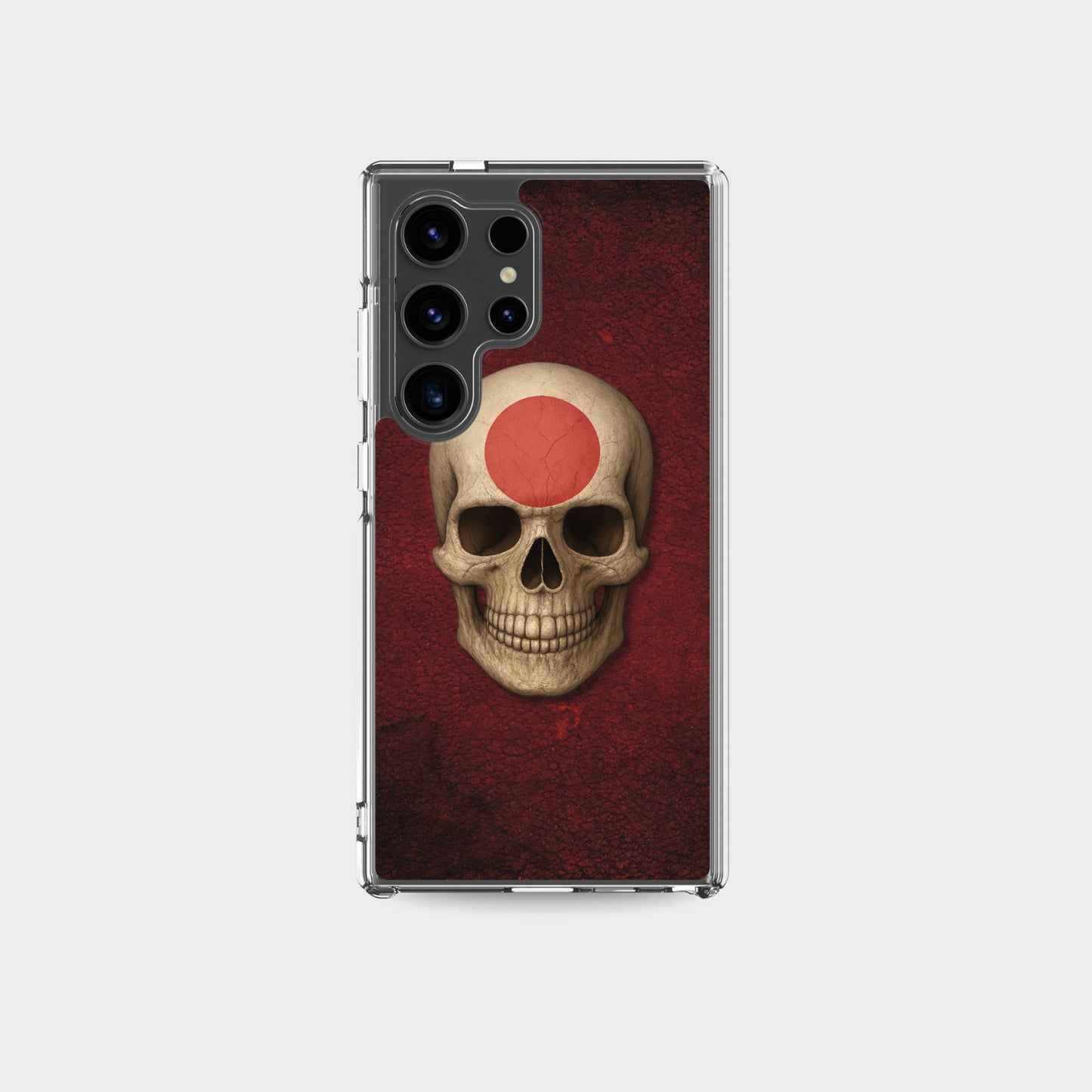 Japanese Flag Skull - Clear Case for Samsung®