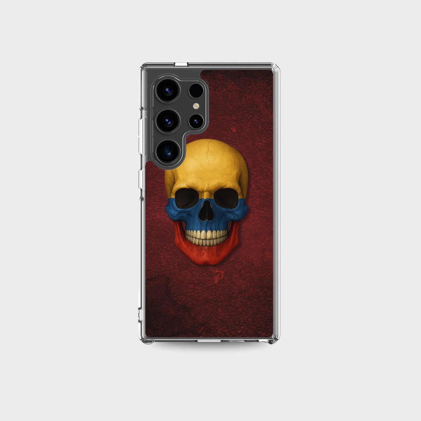 Colombian Flag Skull - Clear Case for Samsung®
