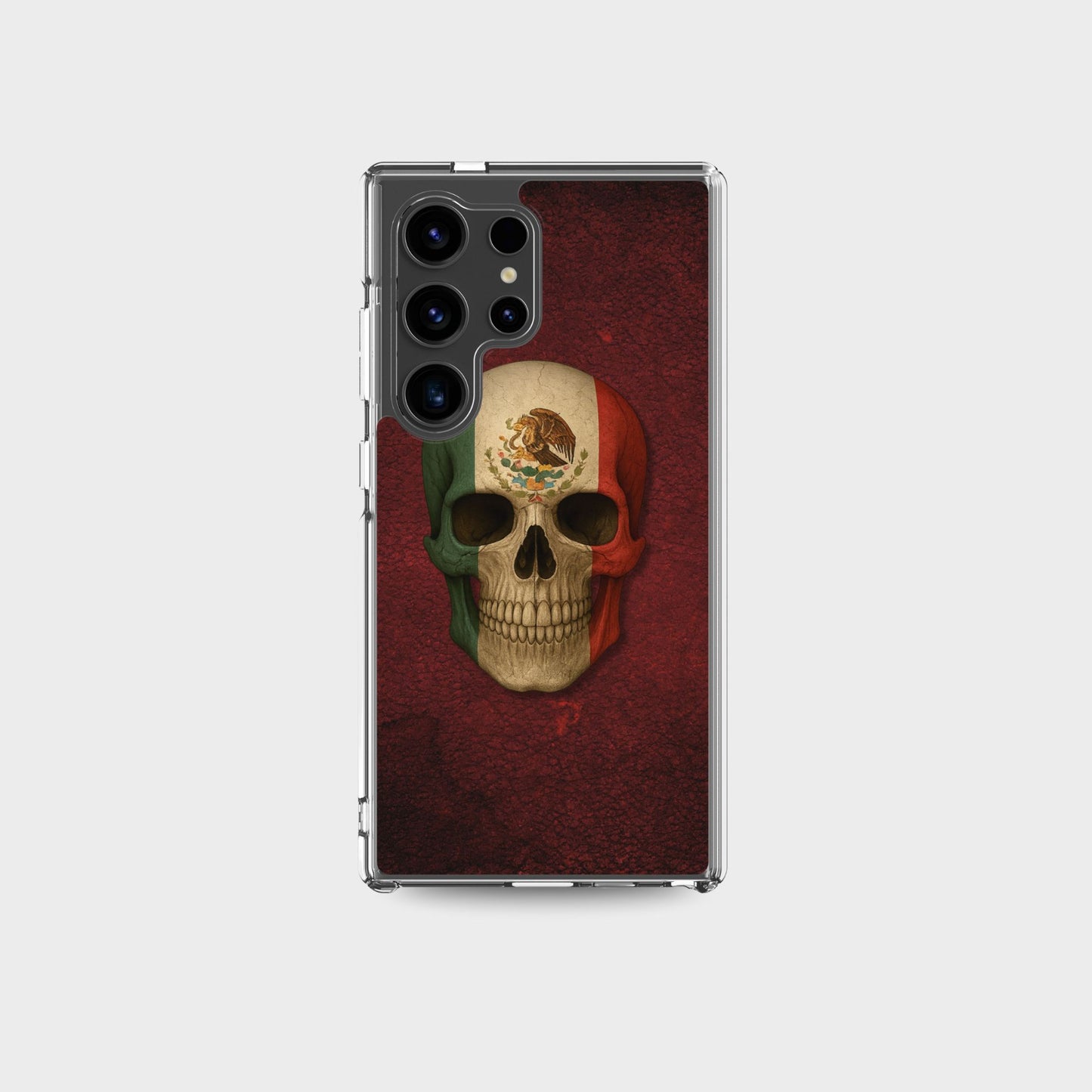 Mexican Flag Skull - Clear Case for Samsung®