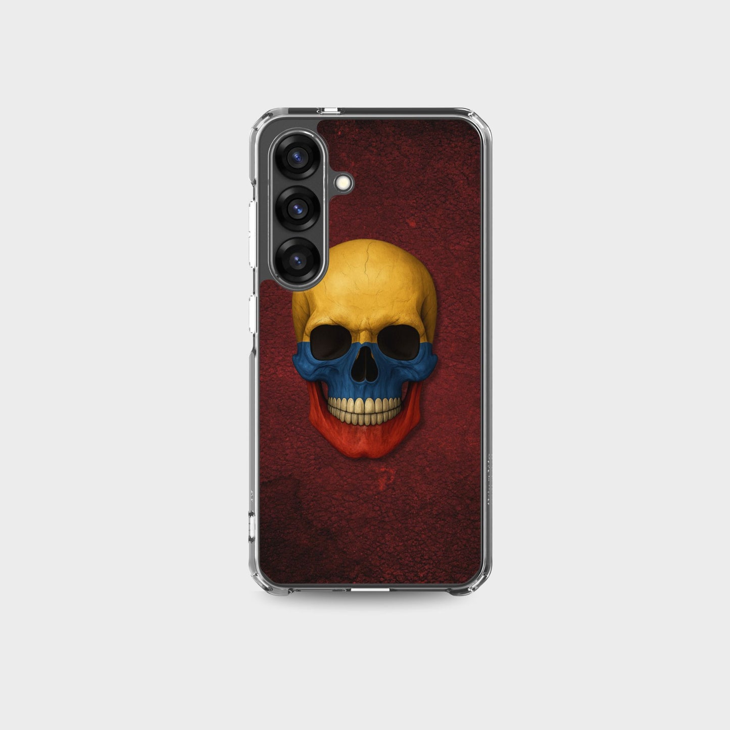 Colombian Flag Skull - Clear Case for Samsung®
