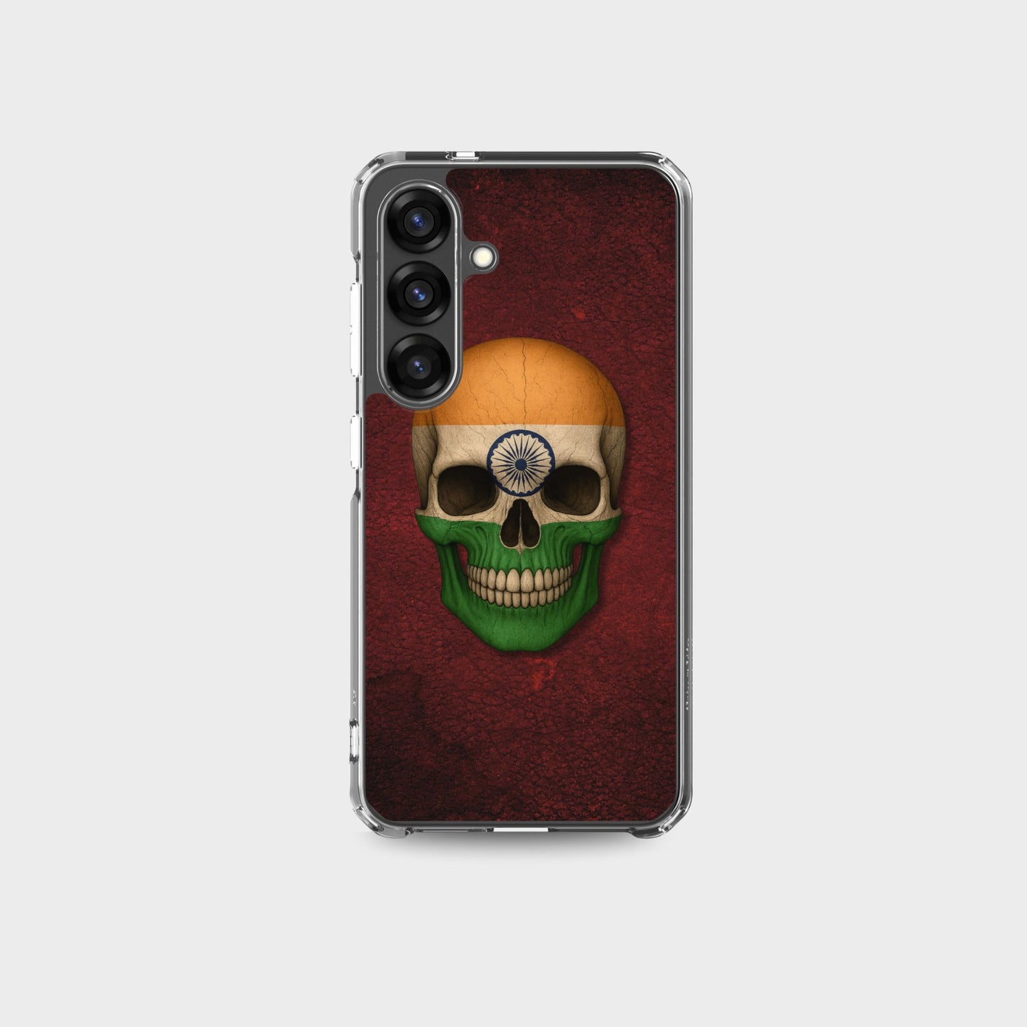 Indian Flag Skull - Clear Case for Samsung®