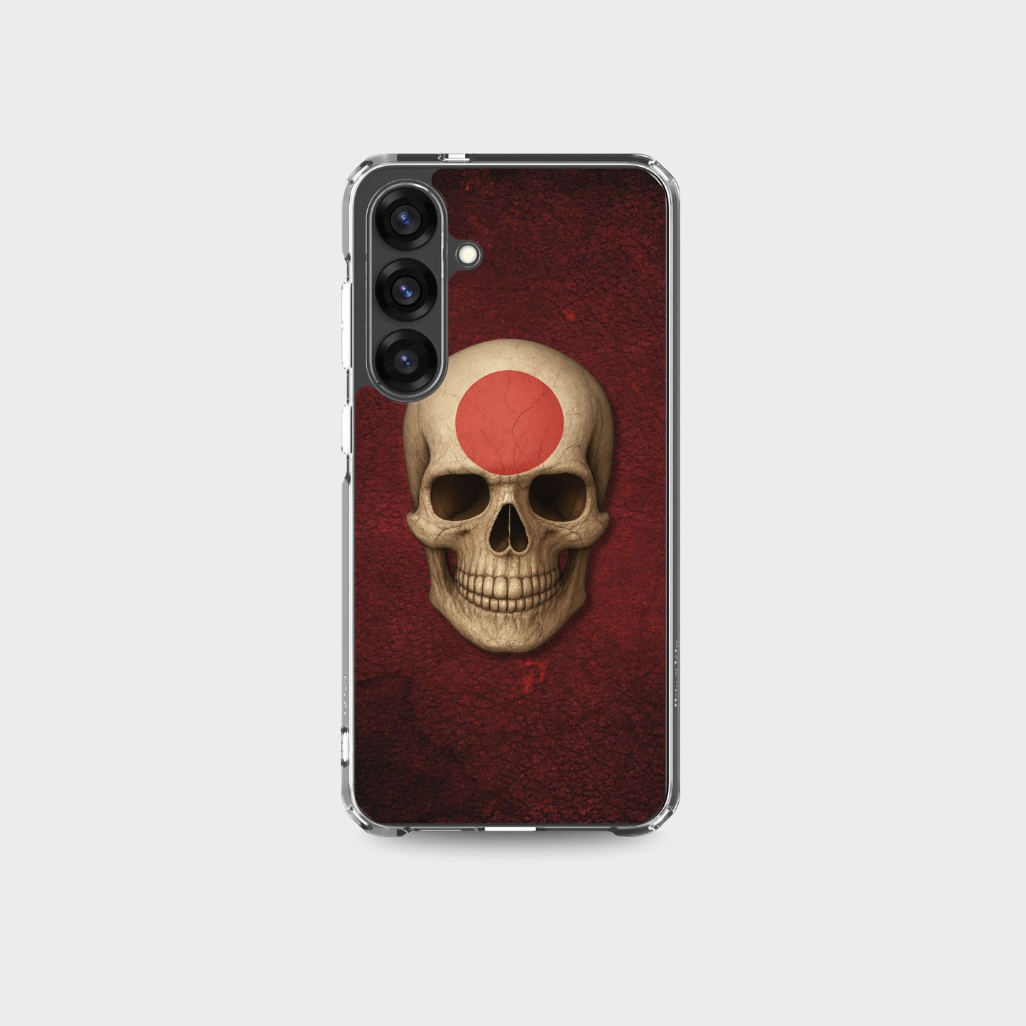 Japanese Flag Skull - Clear Case for Samsung®