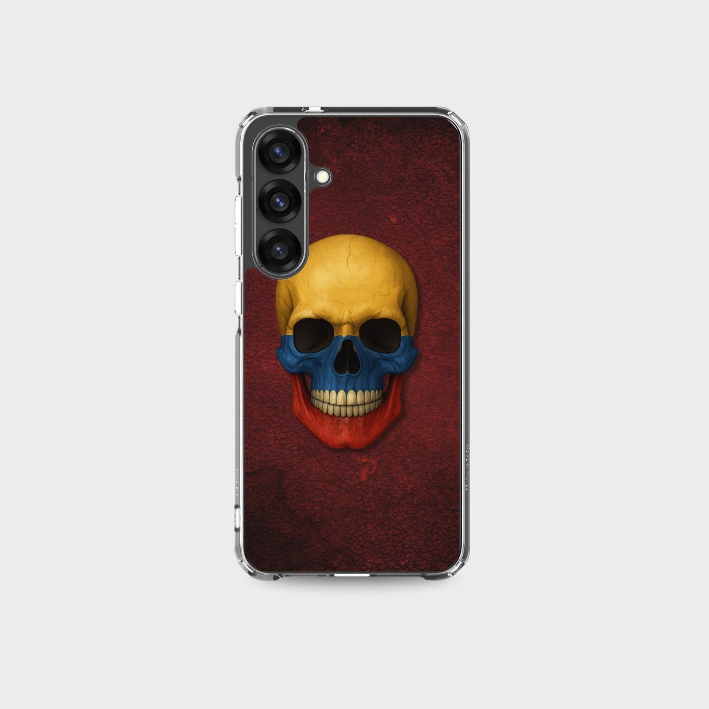 Colombian Flag Skull - Clear Case for Samsung®