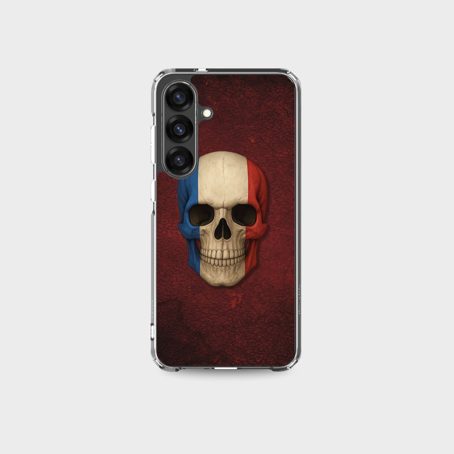 French Flag Skull - Clear Case for Samsung®