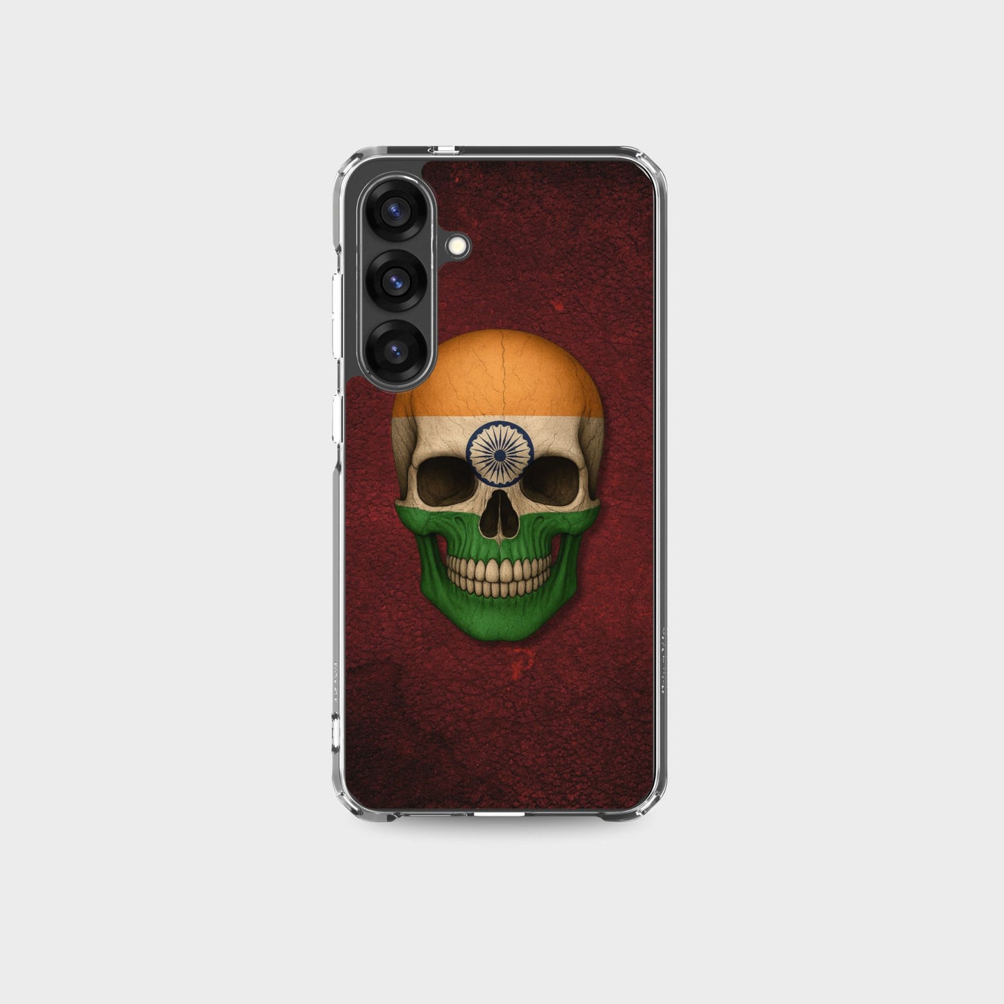 Indian Flag Skull - Clear Case for Samsung®