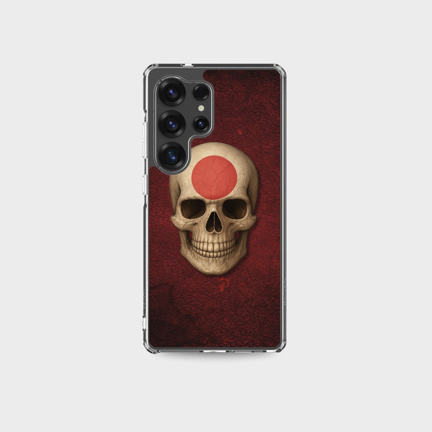 Japanese Flag Skull - Clear Case for Samsung®