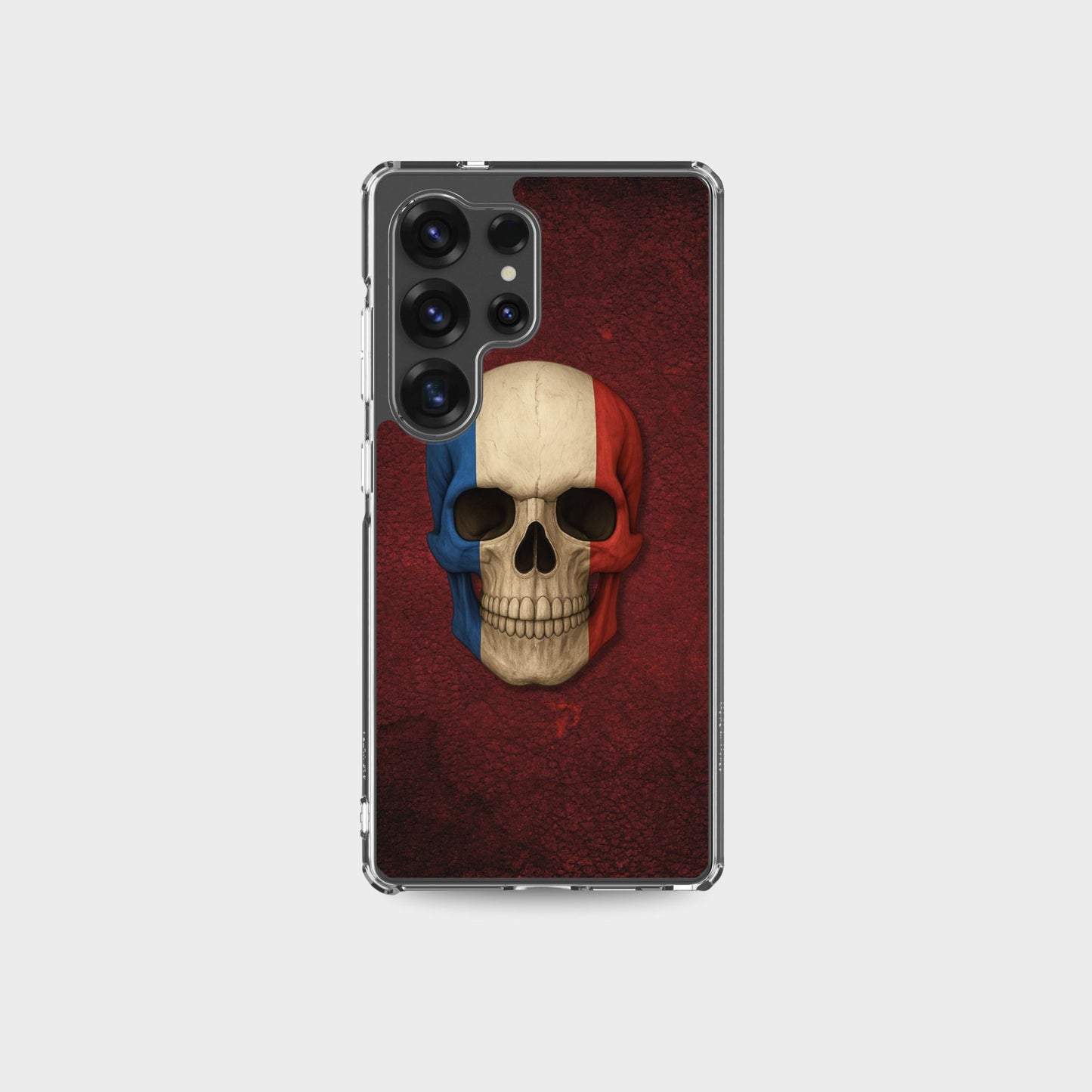 French Flag Skull - Clear Case for Samsung®