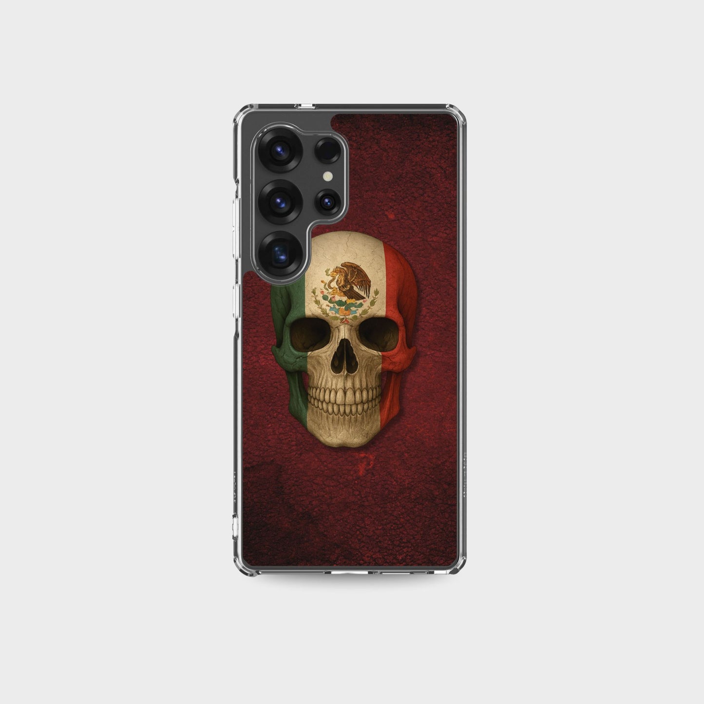 Mexican Flag Skull - Clear Case for Samsung®