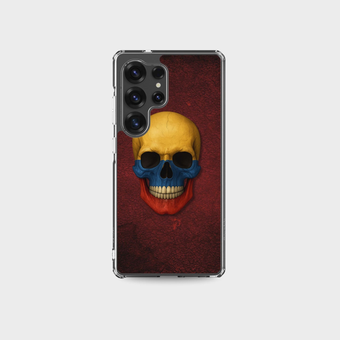 Colombian Flag Skull - Clear Case for Samsung®