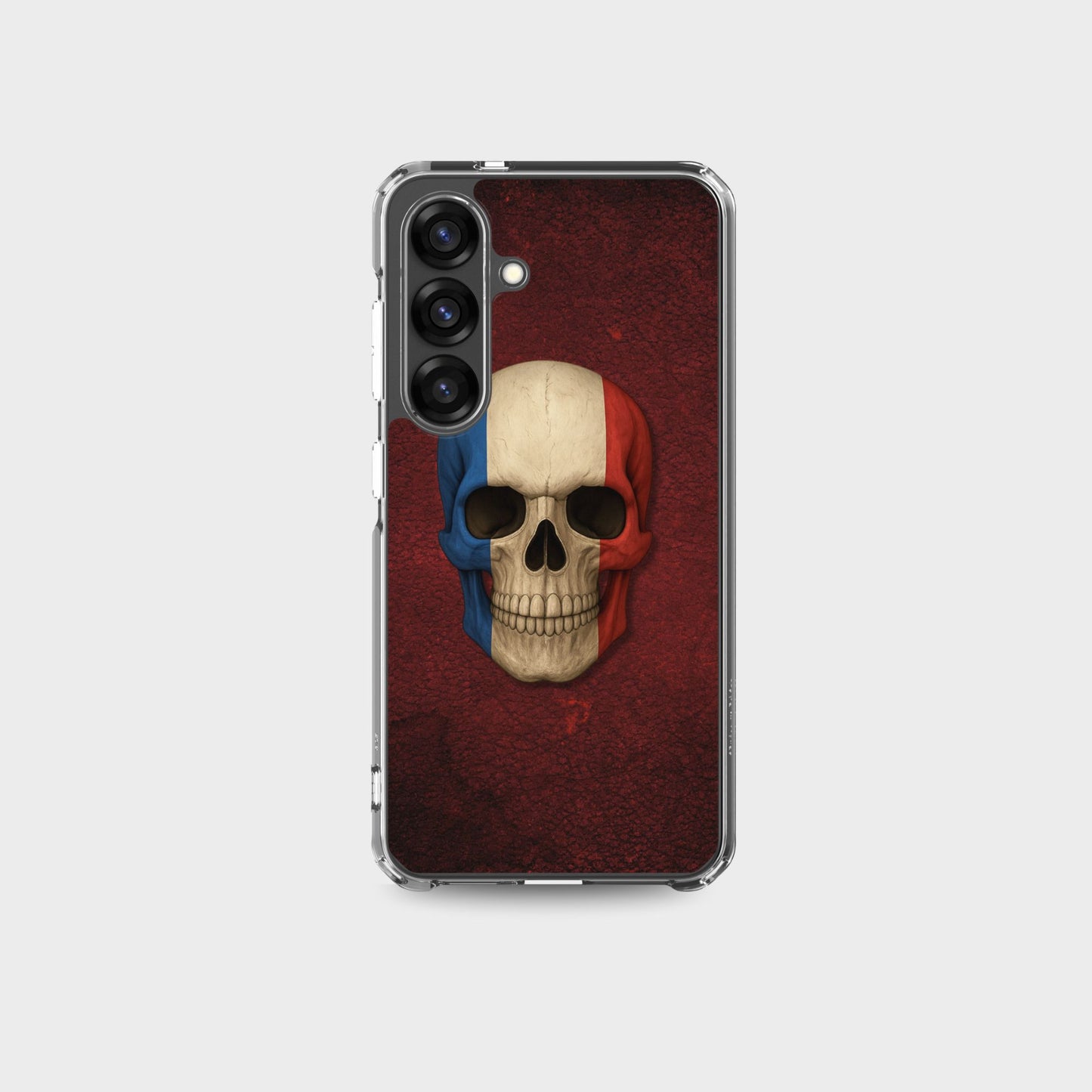 French Flag Skull - Clear Case for Samsung®