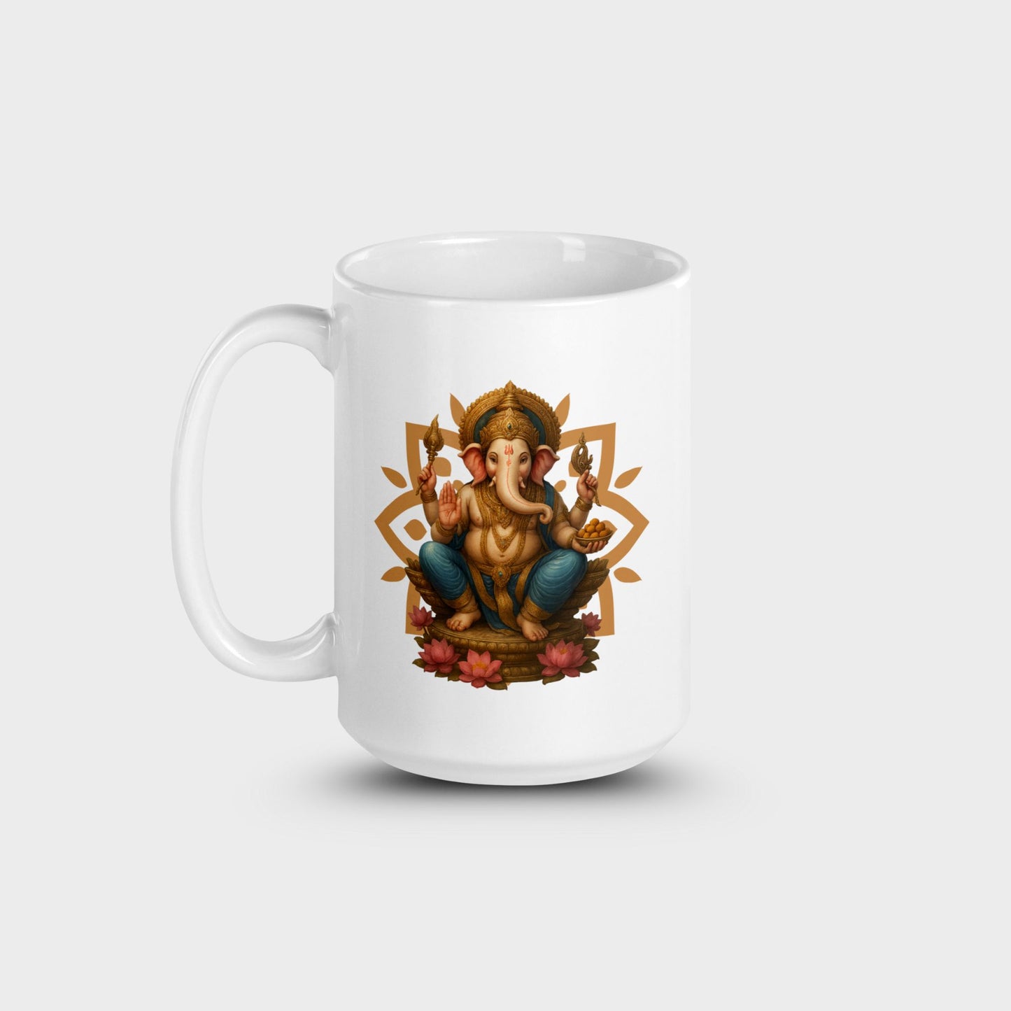 Ganesha - Mug blanc brillant