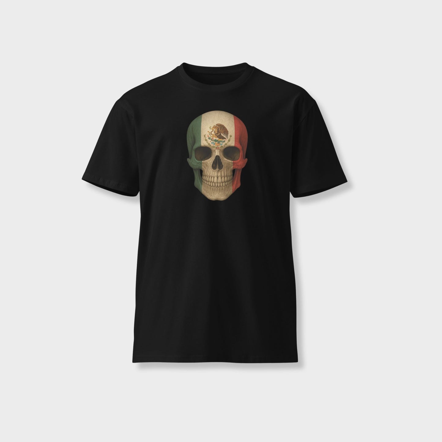 Mexican Flag Skull - Unisex Premium T-Shirt