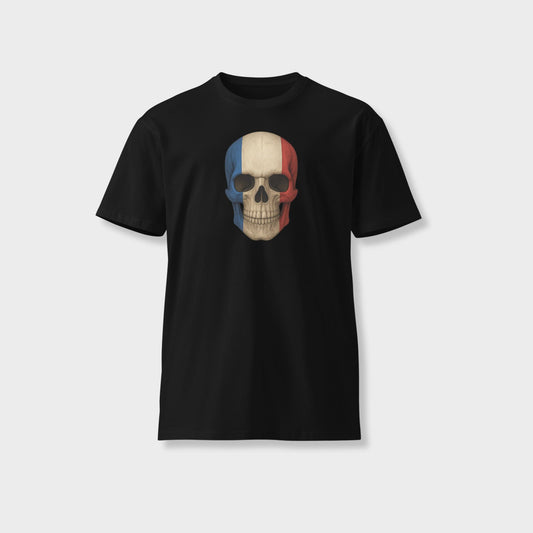 French Flag Skull - Unisex Premium T-Shirt