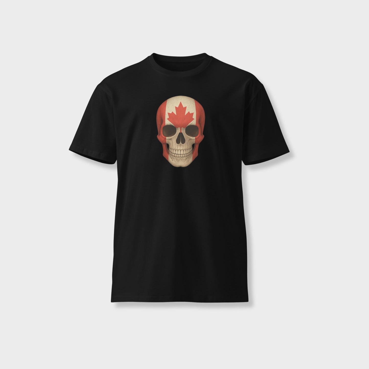 Canadian Flag Skull - Unisex Premium T-Shirt