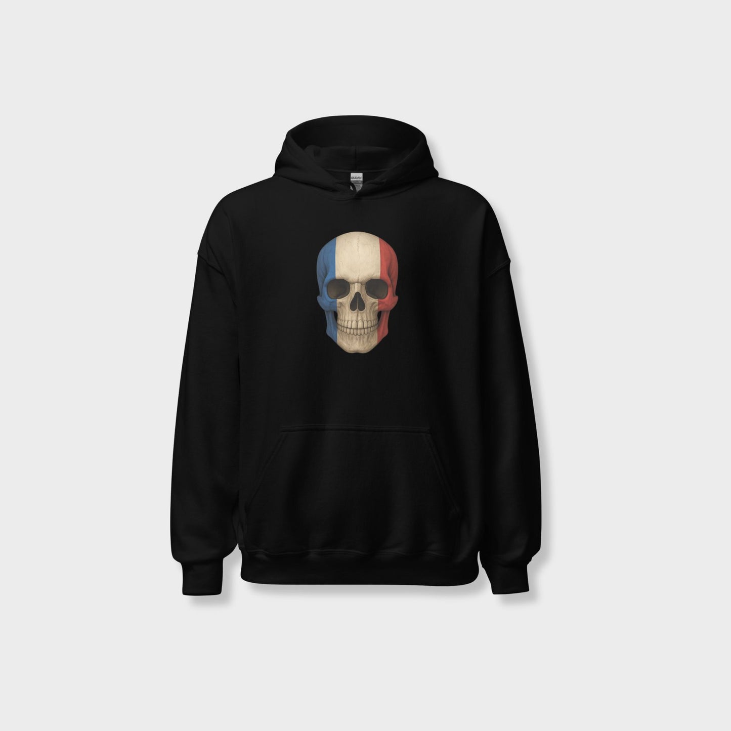 French Flag Skull - Unisex Heavy Blend Hoodie