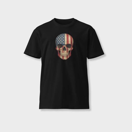 American Flag Skull - Unisex Premium T-Shirt