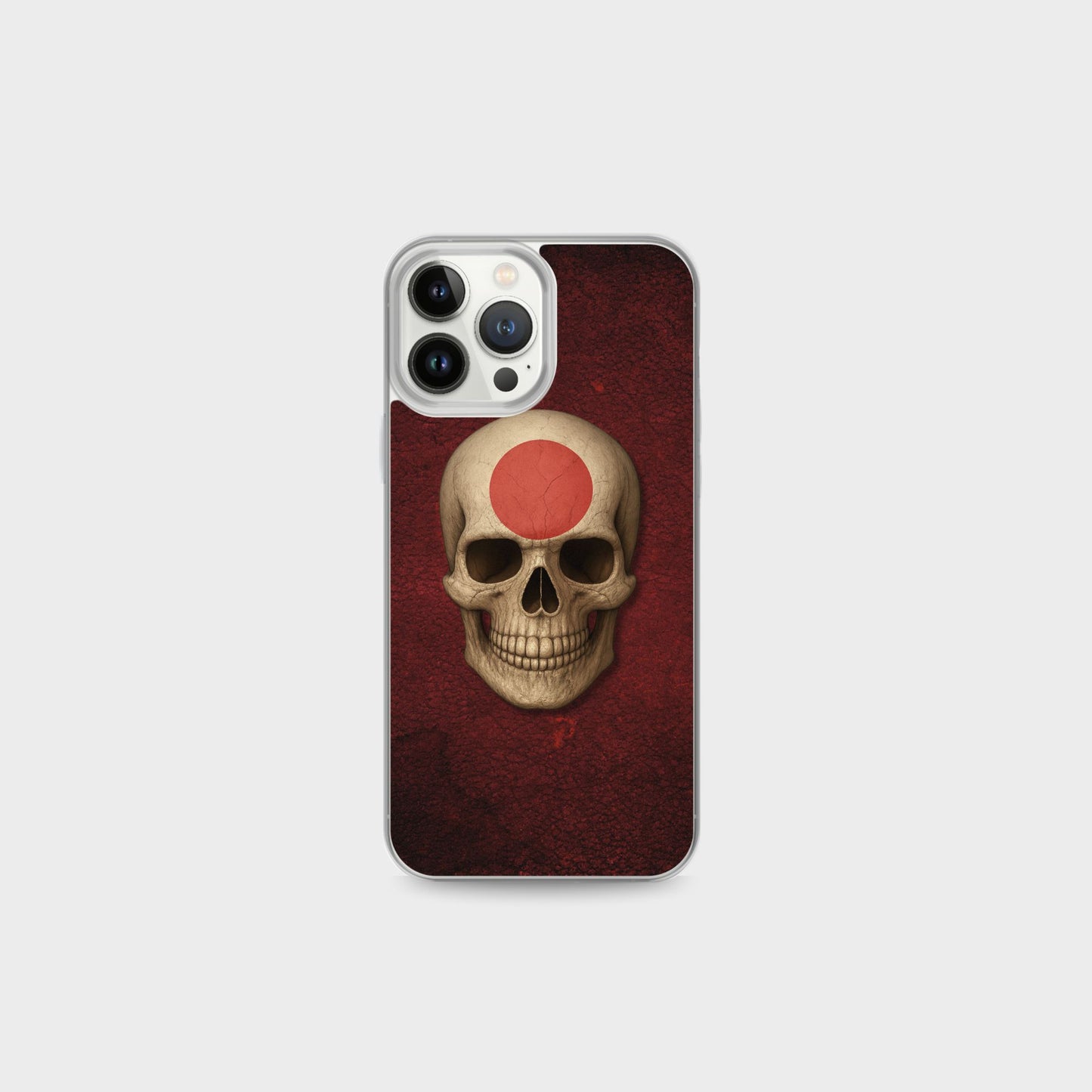 Japanese Flag Skull - Clear Case for iPhone®