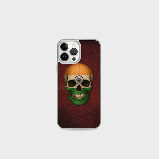 Indian Flag Skull  - Clear Case for iPhone®