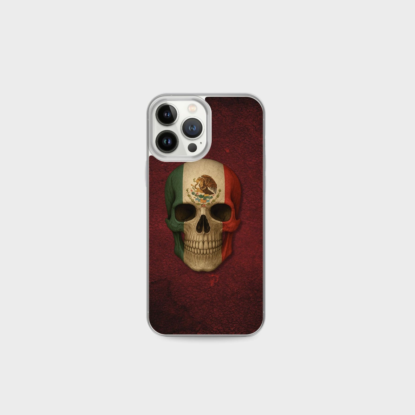 Mexican Flag Skull - Clear Case for iPhone®