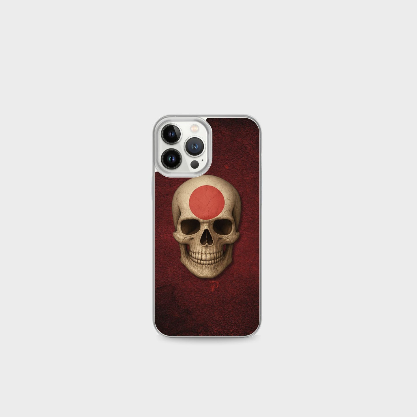 Japanese Flag Skull - Clear Case for iPhone®