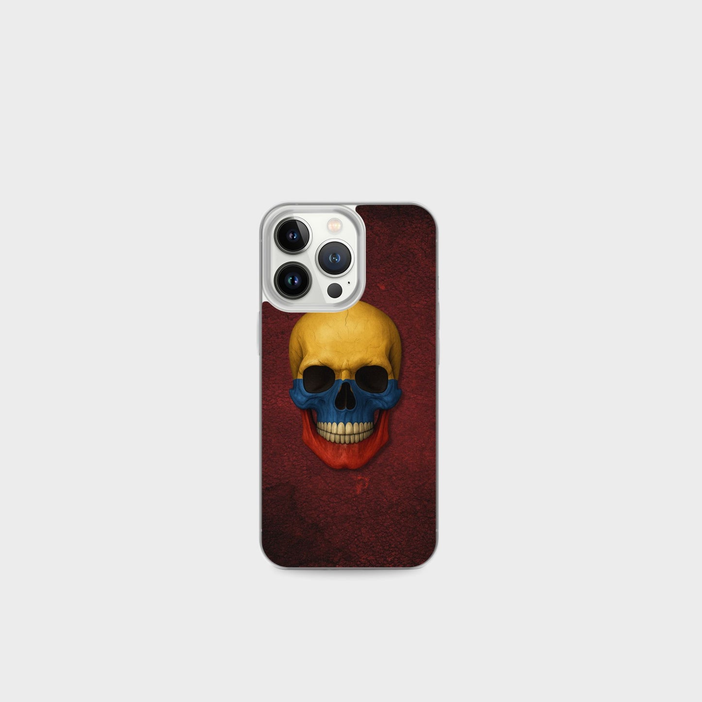 Colombian Flag Skull - Clear Case for iPhone®