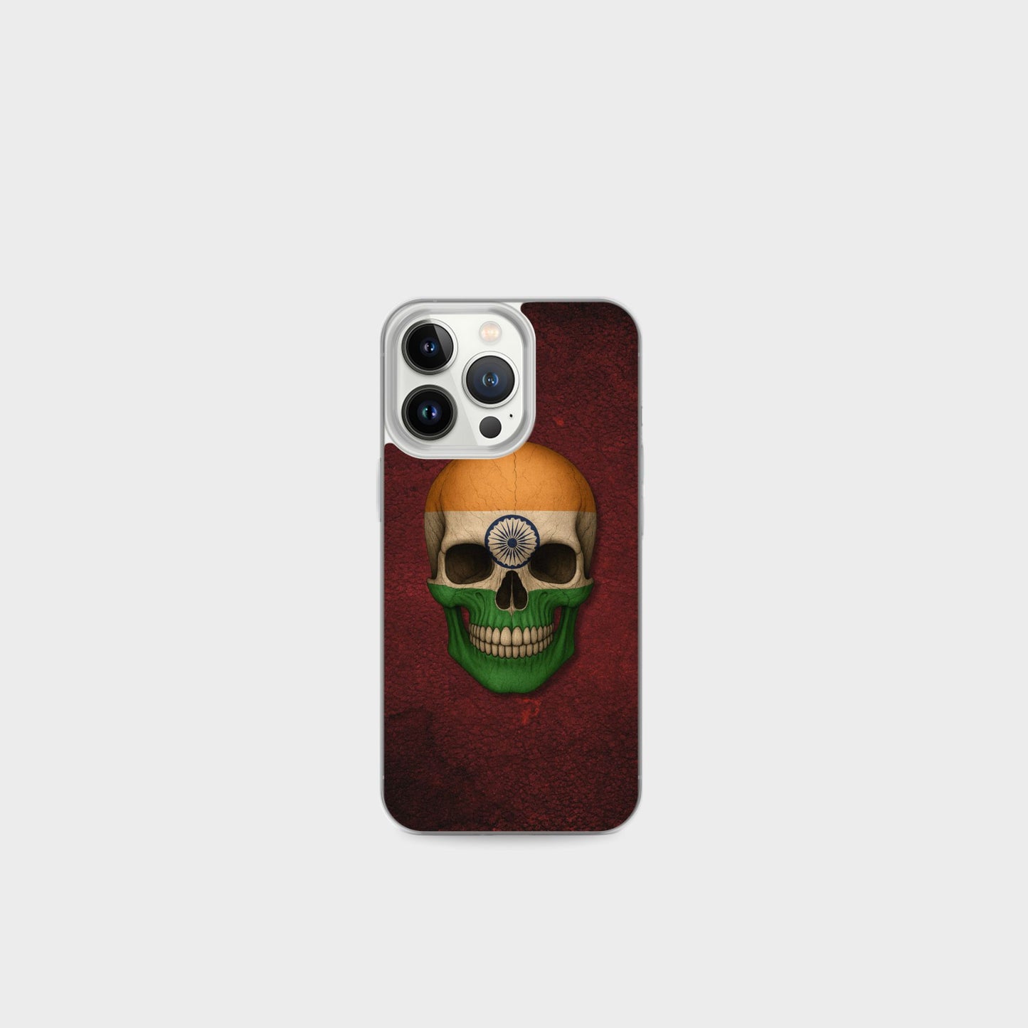 Indian Flag Skull  - Clear Case for iPhone®