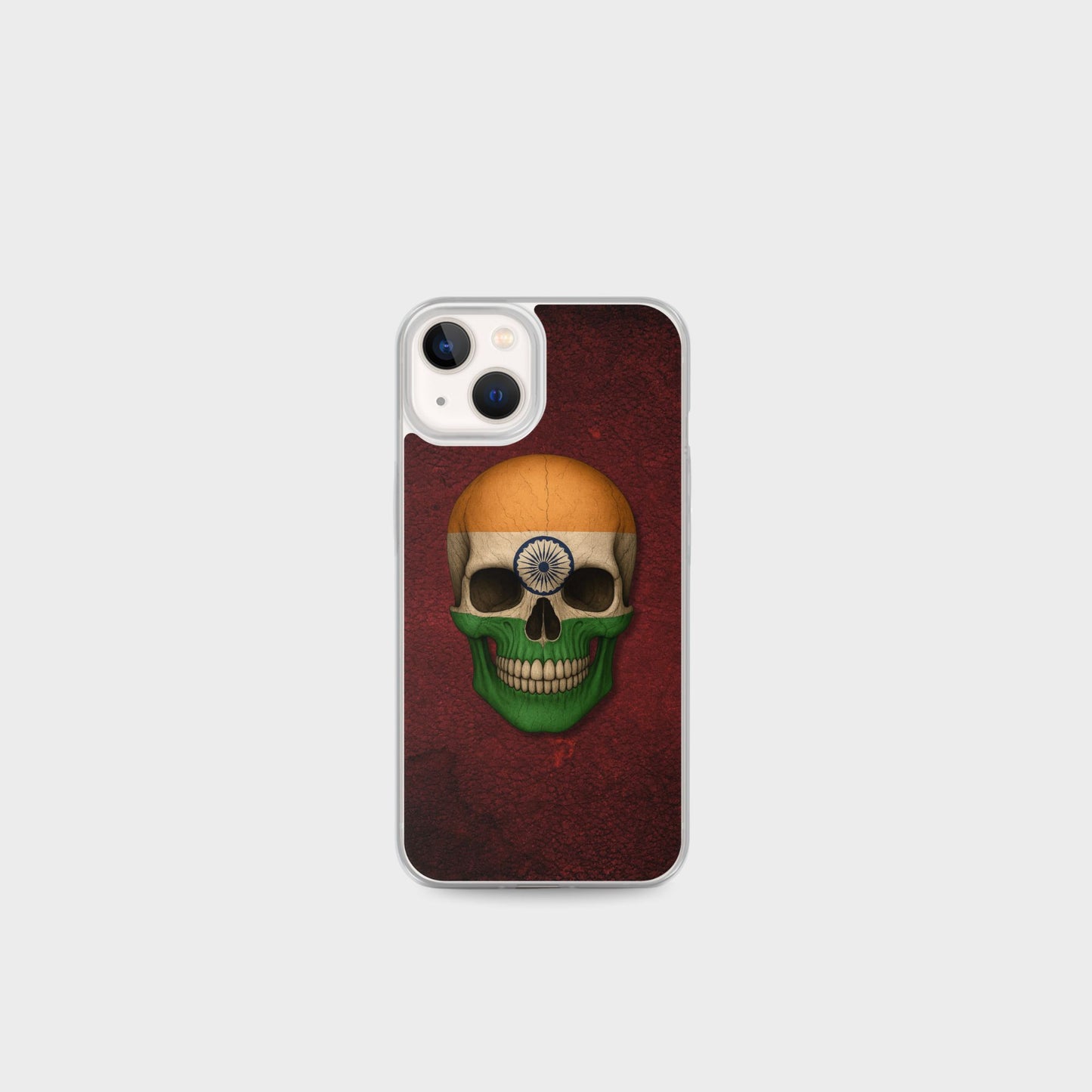 Indian Flag Skull  - Clear Case for iPhone®