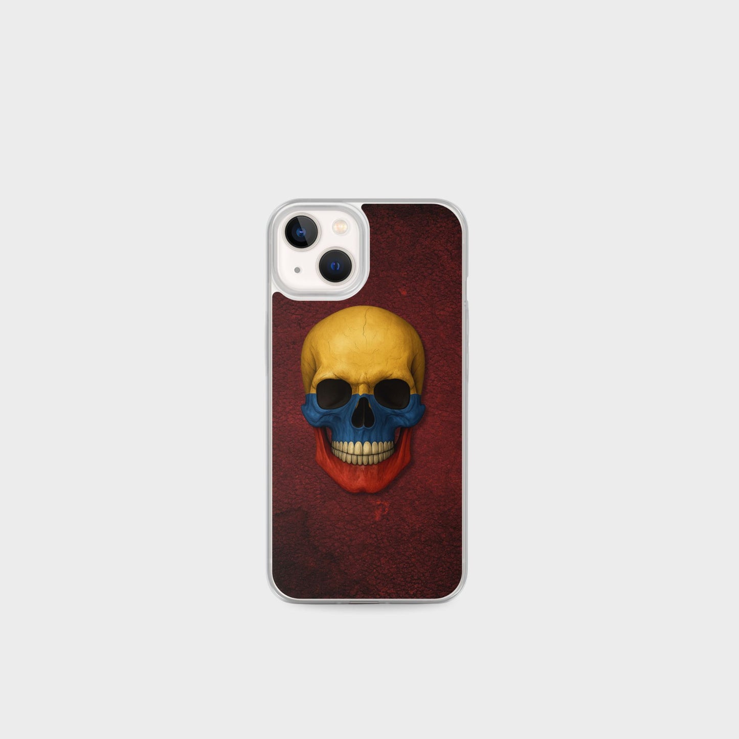Colombian Flag Skull - Clear Case for iPhone®