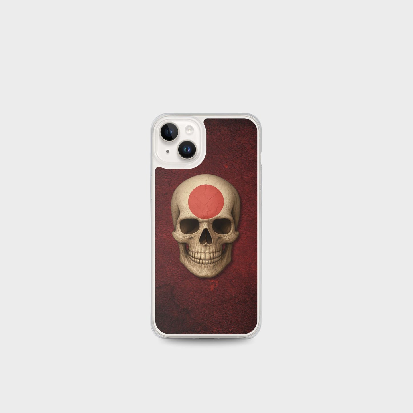 Japanese Flag Skull - Clear Case for iPhone®