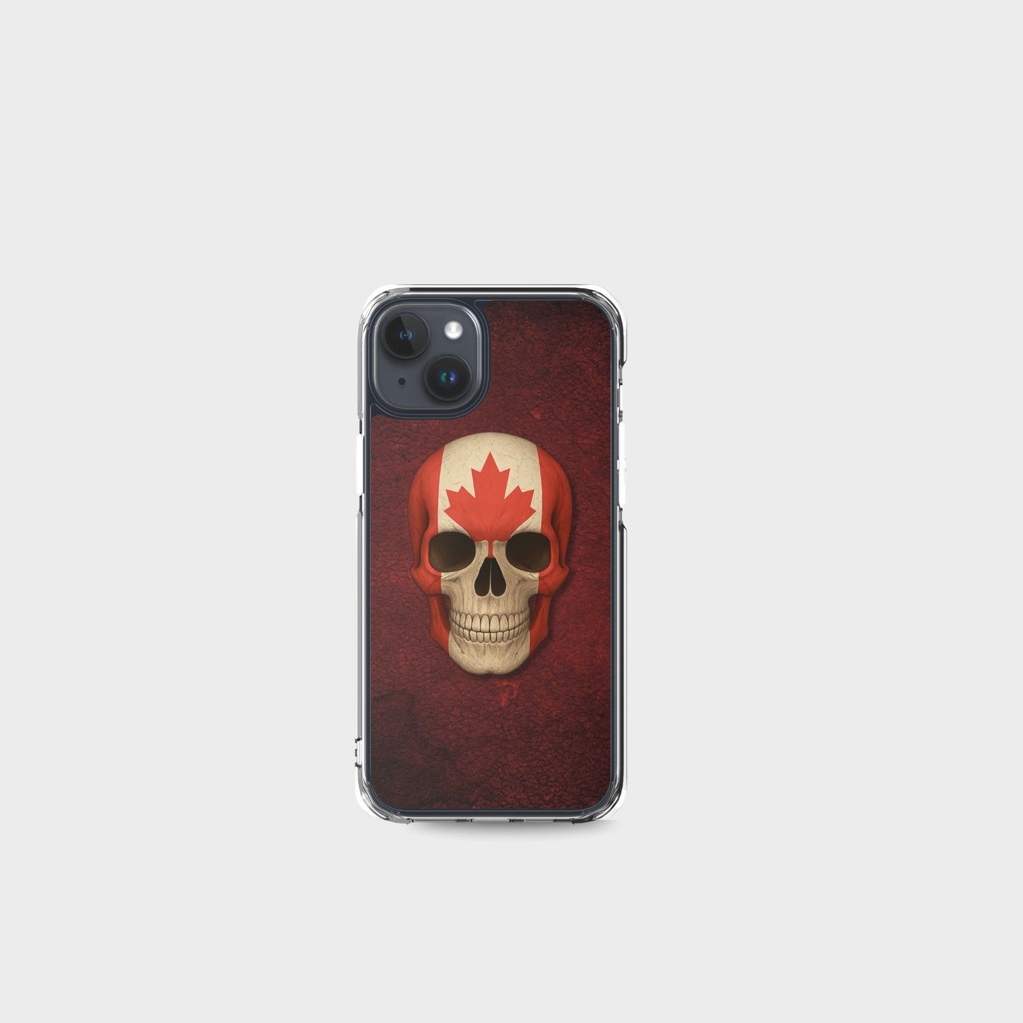 Canadian Flag Skull - Clear Case for iPhone®