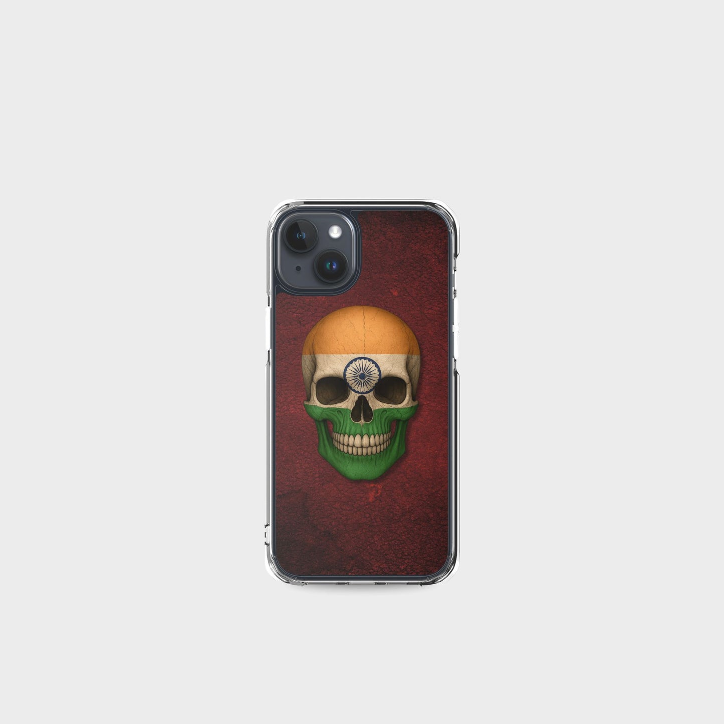 Indian Flag Skull  - Clear Case for iPhone®