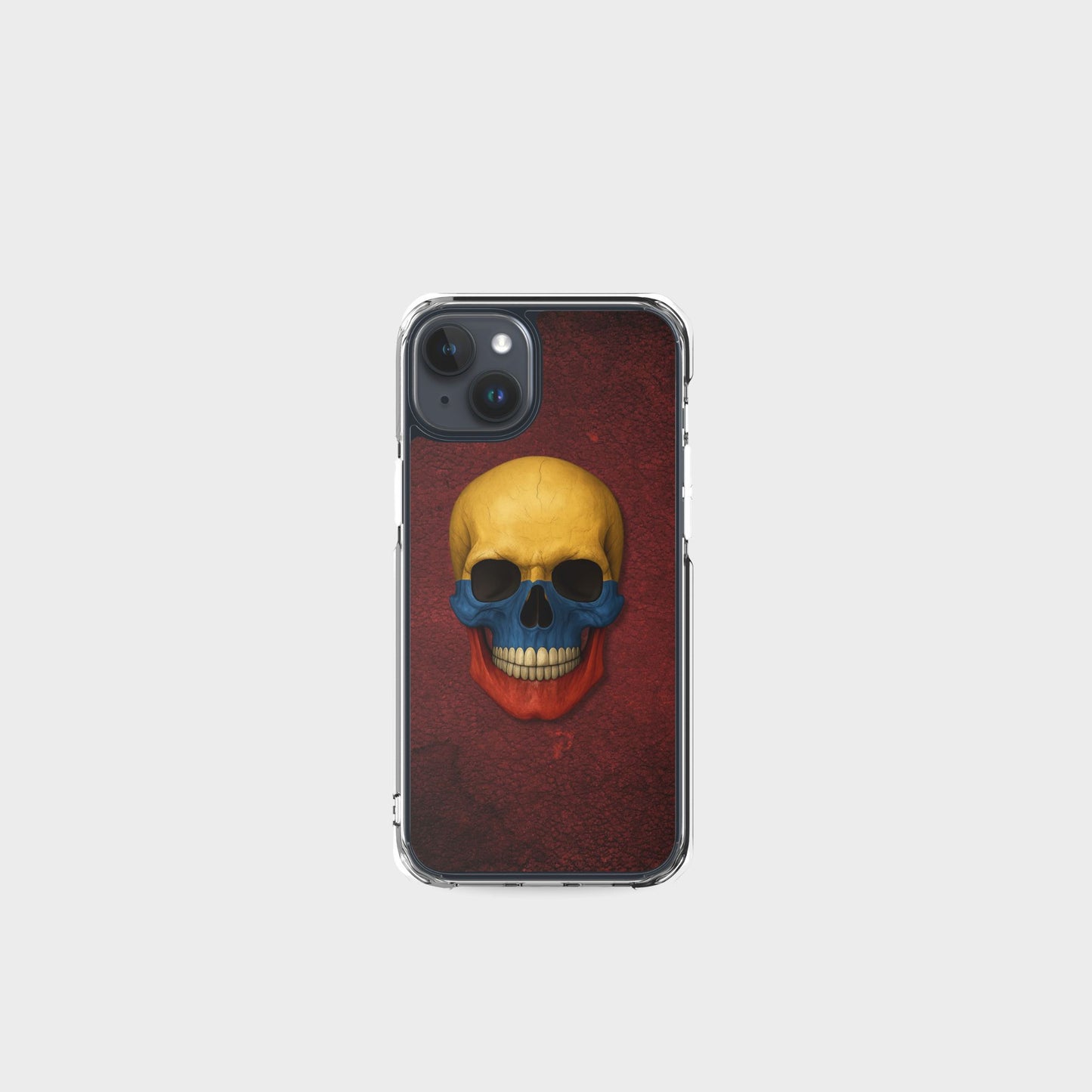 Colombian Flag Skull - Clear Case for iPhone®