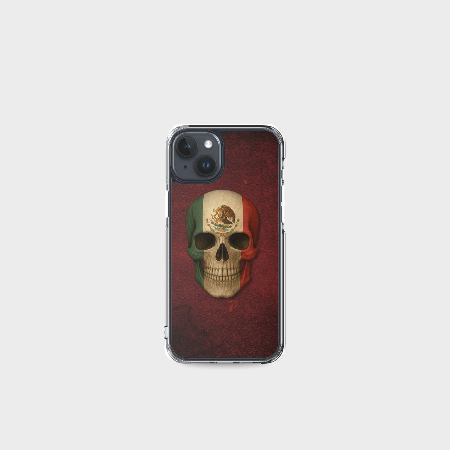Mexican Flag Skull - Clear Case for iPhone®