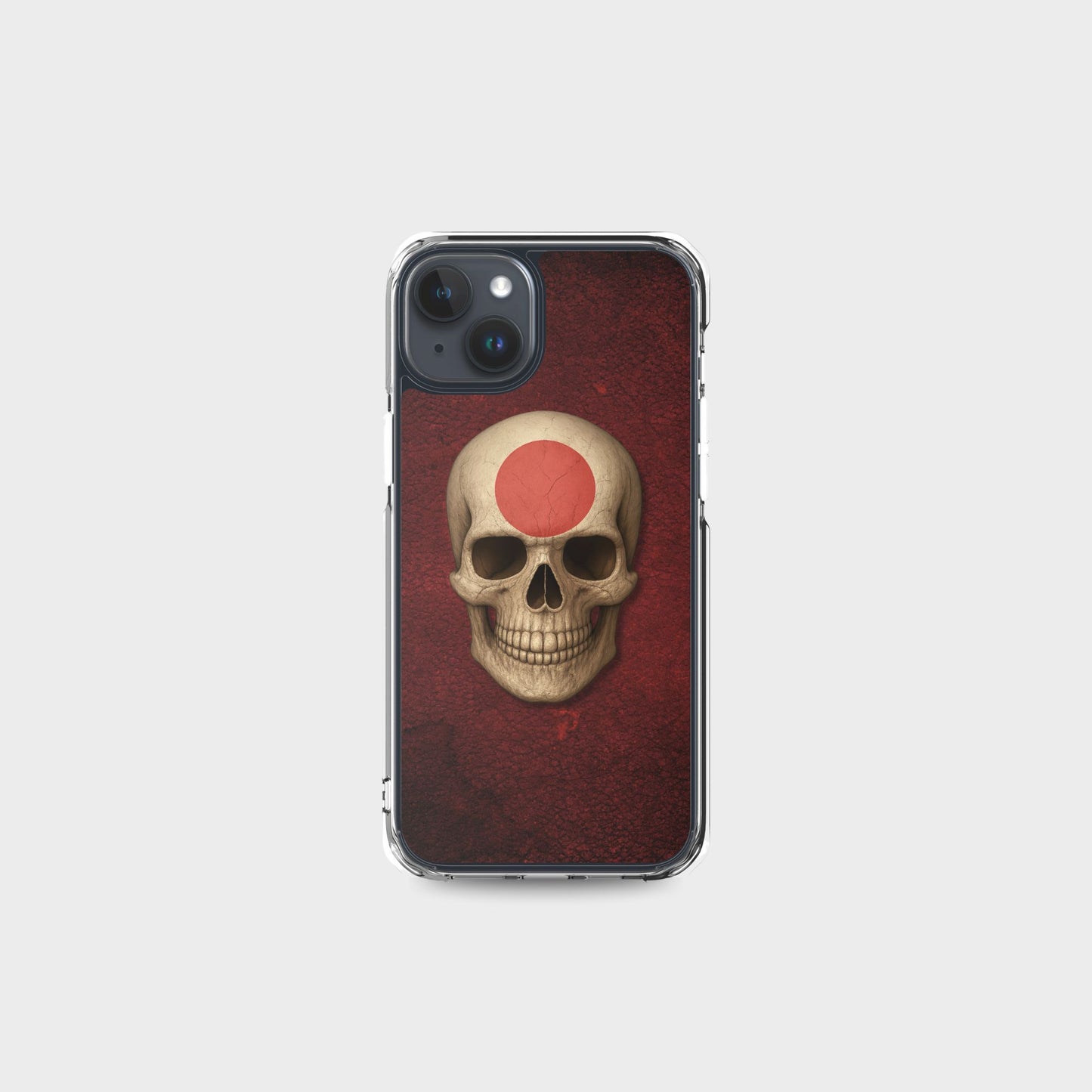 Japanese Flag Skull - Clear Case for iPhone®